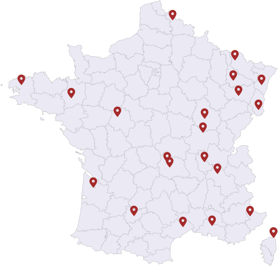 Carte des réseaux